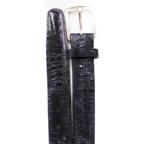 Mens Caiman Crocodile Dress Belt in Brown by Belvedere Shoes