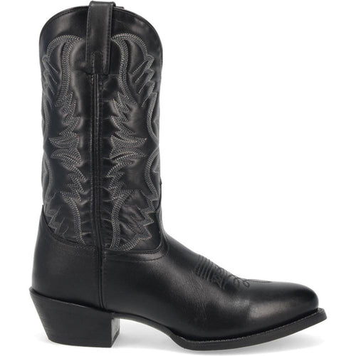 Laredo Birchwood Black Leather Round Toe Boots for Men