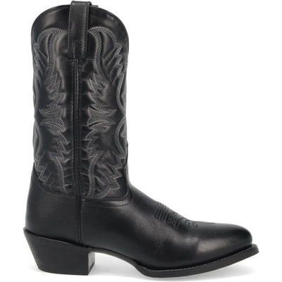 Laredo Birchwood Black Leather Round Toe Boots for Men