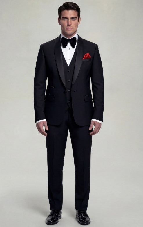 Classic Black Tuxedo β 3 Piece
