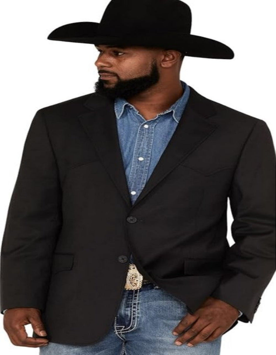 Western Blazer - Saco Para Hombre - Cowboy Blazer in Black Color by Menssuitsatlantain