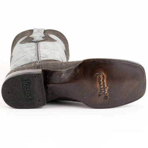 Ferinni Boot - Mens Dress Cowboy Boot - Ferrini Stampede Men's Print Crocodile Boots Handcrafted Black in Black Color