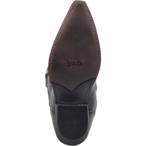 Laredo Laramie Black Genuine Leather Men's Western Boots