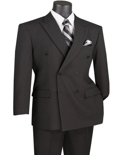 Pleated Suit - Mens Suits With Pleated Pant - Regular Fit Suit - Black Suit - Men's Tuxedo USA