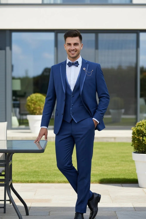 Blue Vinci 2-Button Notch Tuxedo