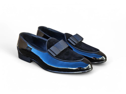 Carrucci Bow Tie Patent Leather Formal Shoe