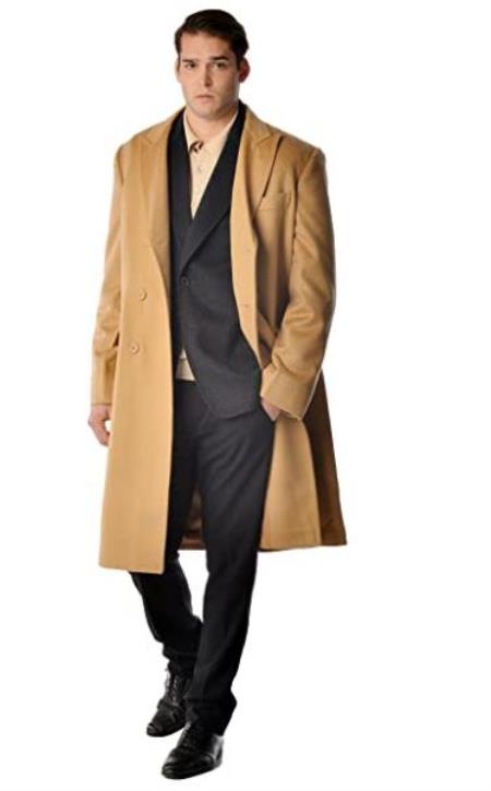 %10 Cashmere Fabric By Alberto Nardoni Bran Cashmere Blend Full Length Men's Long Men's Dress Topcoat - Winter Coat - Overcoat - Coat By Lora Piana Fabric USA Men's Outlet
