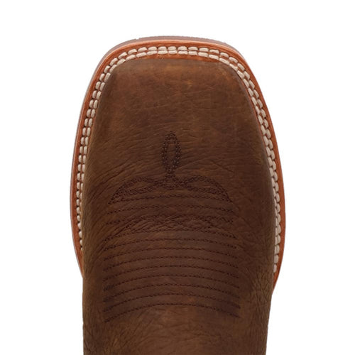 Dan Post Men's Bridgestone Chocolate & Tan Square Toe Western Boots by Dan Post Boots