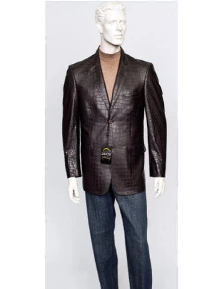 Mens Blazer - Alligator Sport Coat - Crocodile Sport Jacket by USA Men's Outlet – SuitUSA