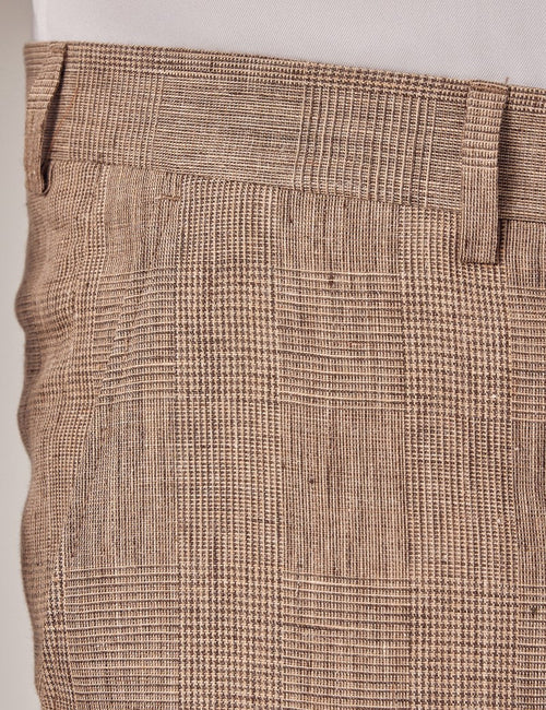 Mens Linen Suit For Beach Wedding - Summer Suit in Brown - Men's Tuxedo USA