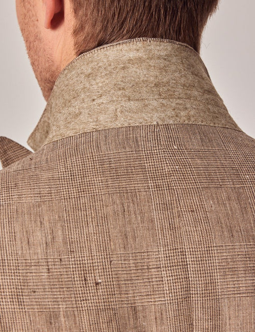 Mens Linen Suit For Beach Wedding - Summer Suit in Brown - Men's Tuxedo USA