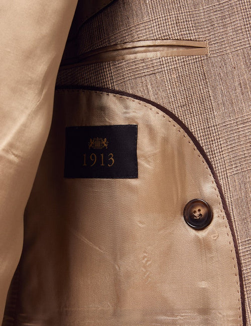 Mens Linen Suit For Beach Wedding - Summer Suit in Brown - Men's Tuxedo USA