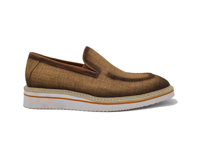 Burnished Linen Loafer