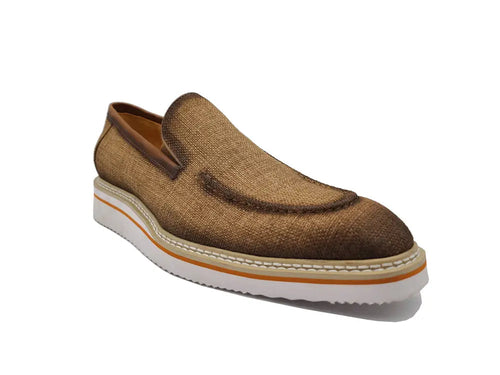 Burnished Linen Loafer