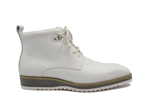 Carrucci Burnished Calfskin Lace-Up Boot
