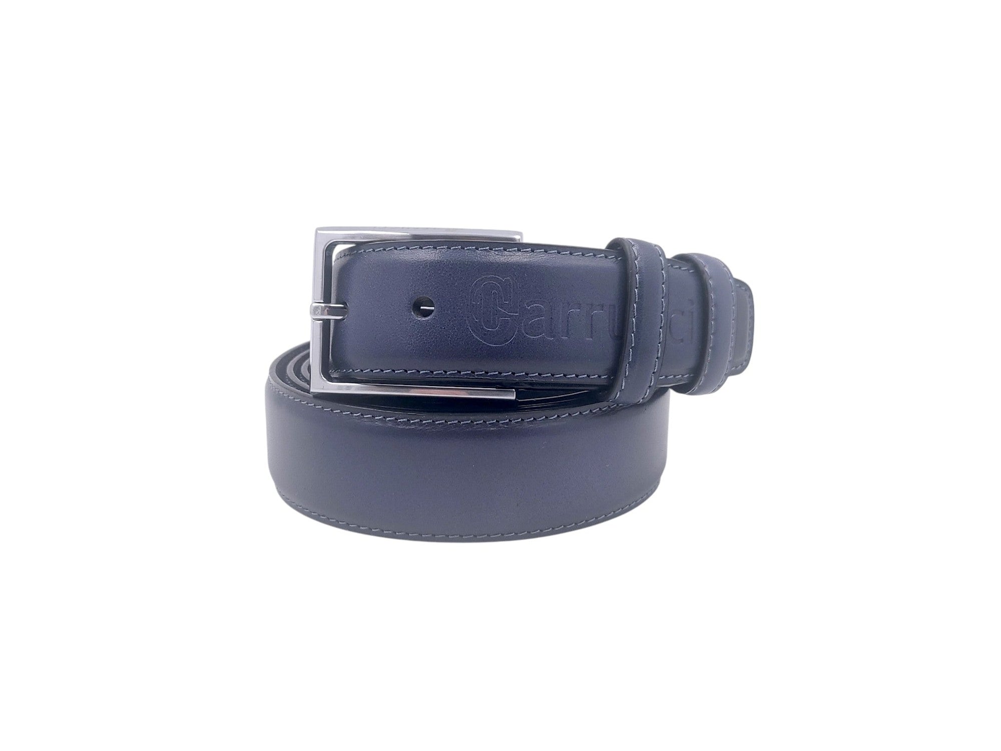 Burnished Calfskin Leather Belt