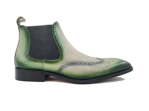 Carrucci Burnished Calfskin Wingtip Boot