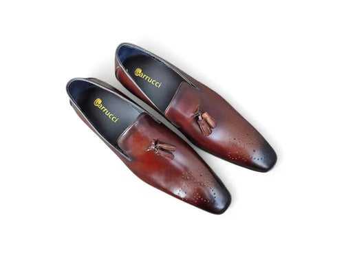 Burnished Wholecut Tassel Loafer
