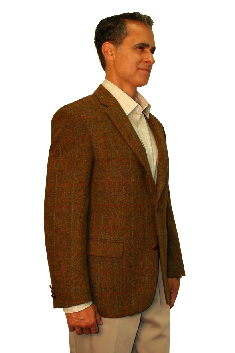 Mens Dress Blazer – 2-Button Style with Center Vent and Flap Pockets