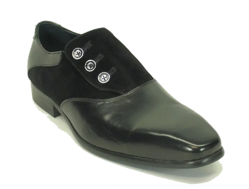Carrucci Button-Up Leather Loafer - Luxury Slip-On Shoes