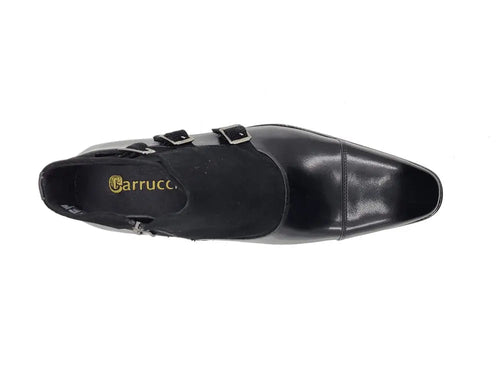 Carrucci Calf & Suede Monk Chukka Boot - Three Buckle Detail