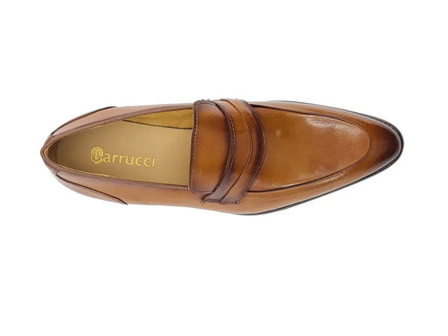 Carrucci Calfskin Modern Classic Penny Loafer
