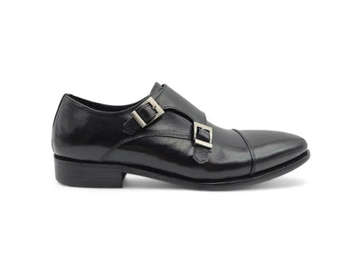 Cap Toe Double Monk Strap Shoe