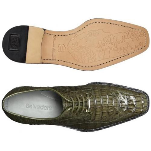 Belvedere - Lusso, Genuine Hornback / Lizard Dress Shoe - Black - R115