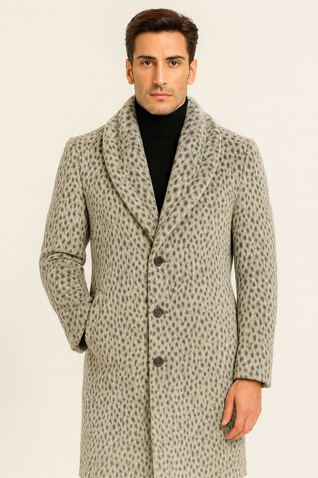 Vintage 1920s Gangster Pimp Coat - Full Length Leopard Faux Fur Style by USA Men's Outlet