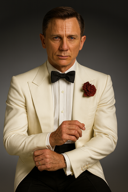 James Bonds Dinner Jackets - Snow Ivory Tuxedo Jacket