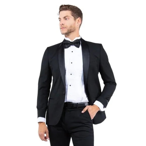 Shawl Collar Tuxedo Separates Coat, Black by ZeGarie - Men's Tuxedo USA