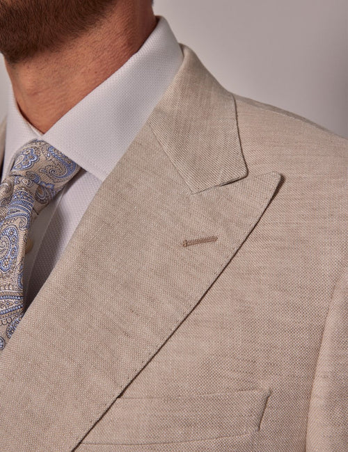 Mens Linen Suit For Beach Wedding - Summer Suit in Cream - Men's Tuxedo USA
