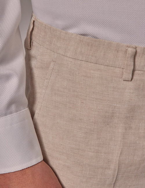 Mens Linen Suit For Beach Wedding - Summer Suit in Cream - Men's Tuxedo USA