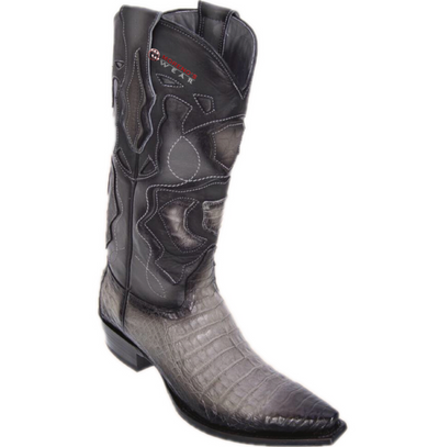 Men’s Los Altos Caiman Belly Boots Snip Toe (Style 1)