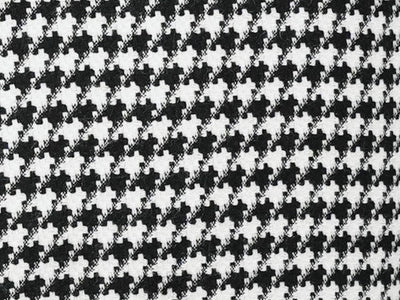 Black Houndstooth Hybrid Fit Double Breasted Jacket