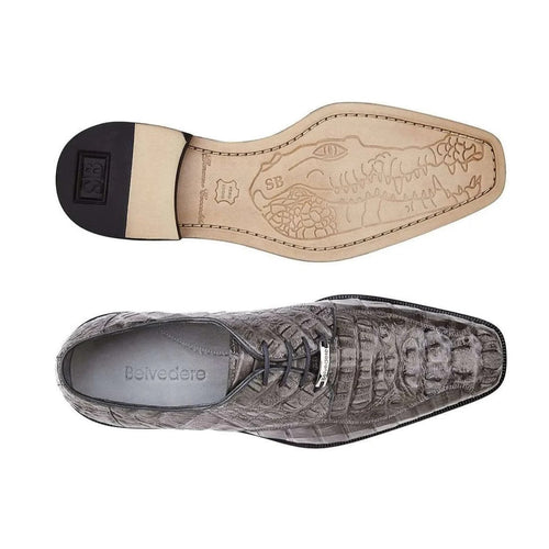 Chapo Exotic Crocodile Hornback Oxfords by Belvedere Shoes