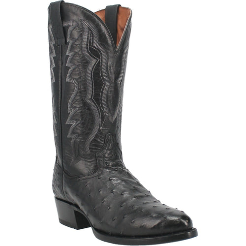 Dan Post Tempe Ostrich Boots - Full Quill Exotic Luxury