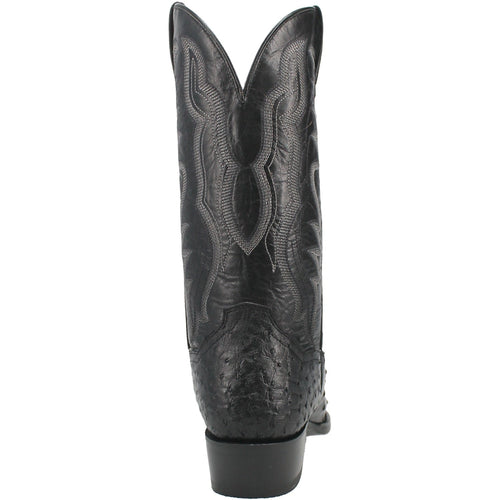 Dan Post Tempe Ostrich Boots - Full Quill Exotic Luxury