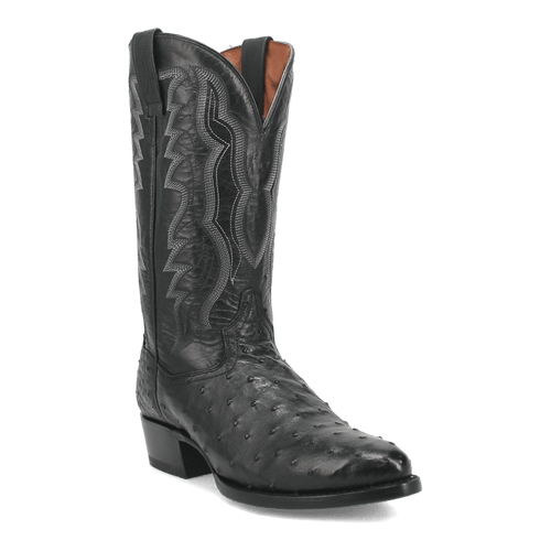 Dan Post Tempe Ostrich Boots - Full Quill Exotic Luxury