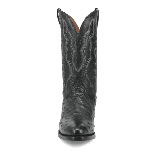 Dan Post Tempe Ostrich Boots - Full Quill Exotic Luxury