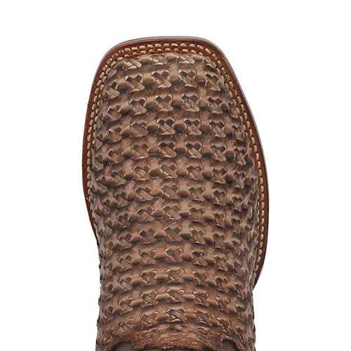 Dan Post Cowboy Certified Stanley Tan Square Toe Leather Boot by Dan Post Boots