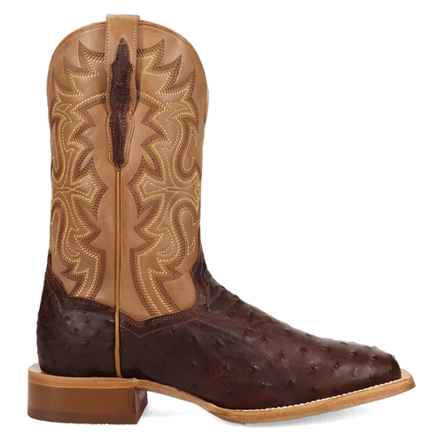 DRAYDEN FULL QUILL OSTRICH BOOT