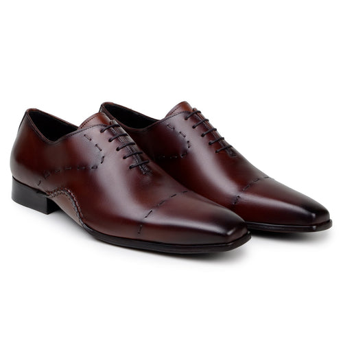 Belvedere Maestro Antique Cognac Alligator Shoe