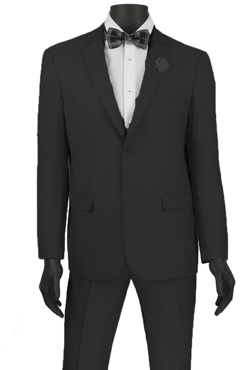 Mens Slim Fit Wool Feel Suit in Burgundy by Vinci