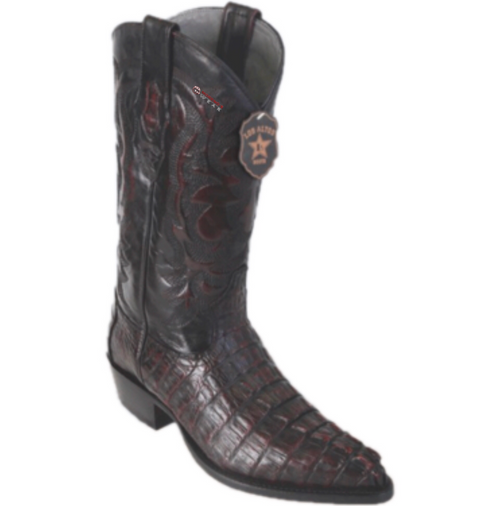 Men’s Los Altos Caiman Tail Boots J Toe (Red/Gray/Navy)