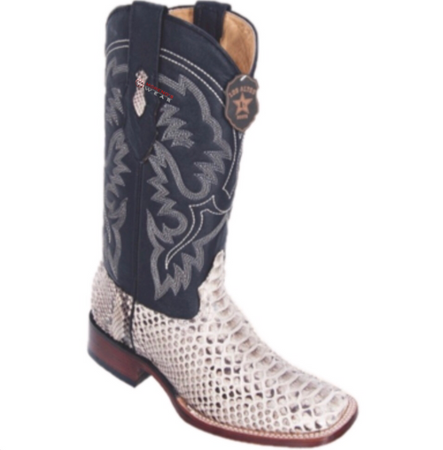 Men's Los Altos Python Boots Wide Square Toe