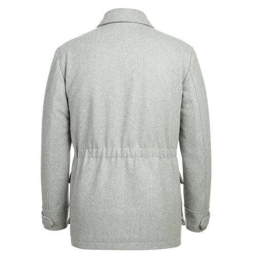 English Laundry Gray Slim Fit Wool Blend Short Coat