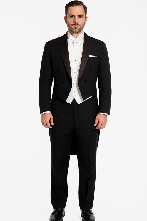 Edward Black Tailcoat Jacket (Separates) by BLACKTIE