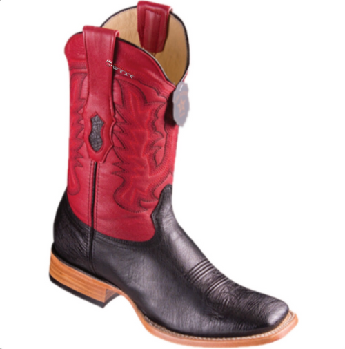 Men’s Los Altos Smooth Ostrich Boots Wide Square Toe