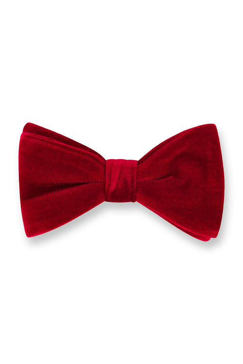 Gala Red Velvet Bow Tie by Fabian Couture